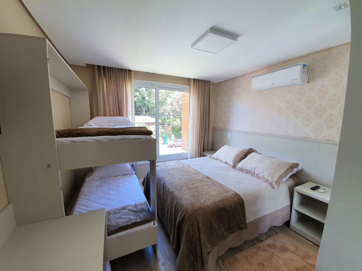 Apto Luxo 800M R. Coberta | 2 Suites | Mobiliado Gramado Dış mekan fotoğraf