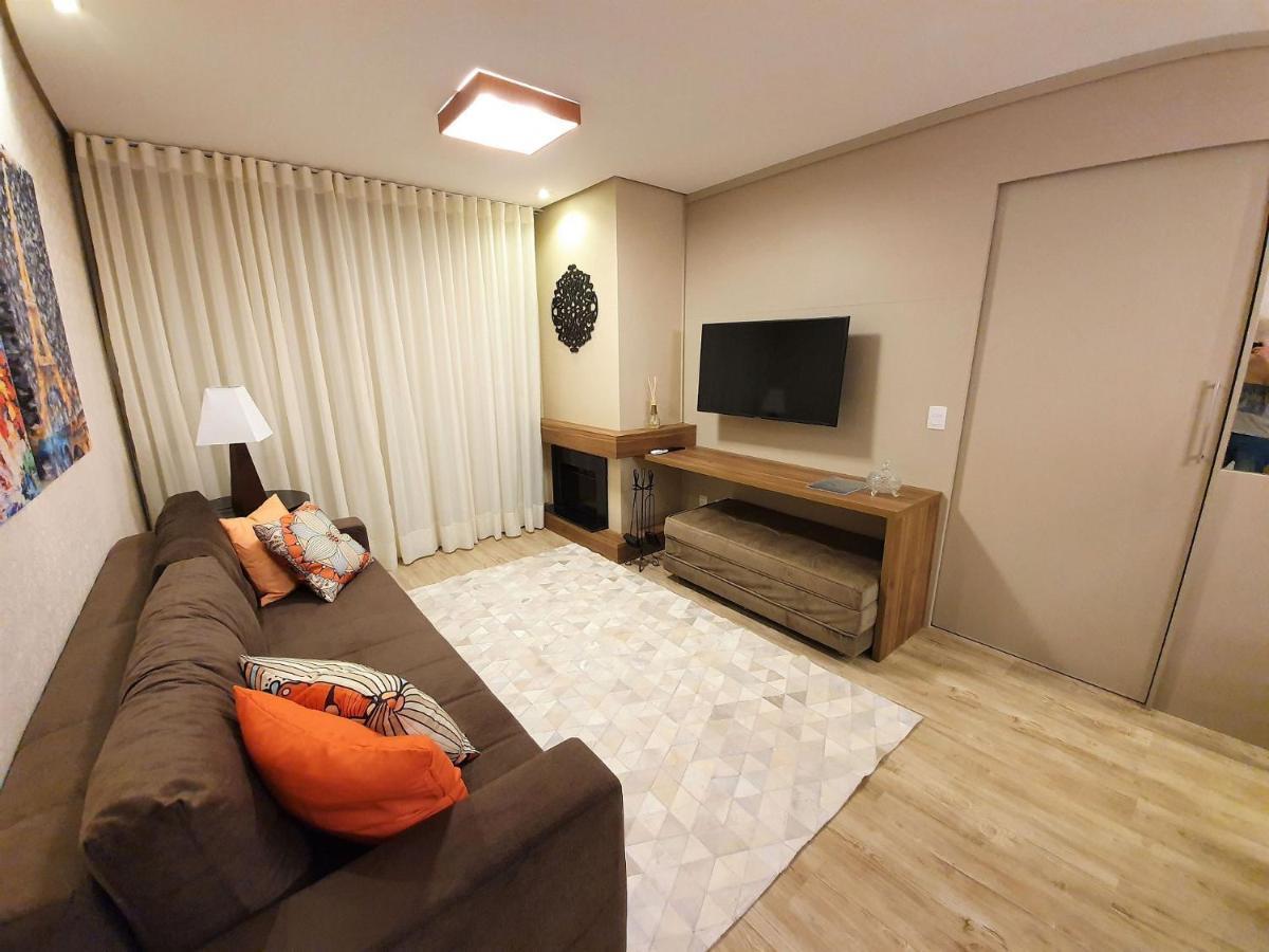 Apto Luxo 800M R. Coberta | 2 Suites | Mobiliado Gramado Dış mekan fotoğraf