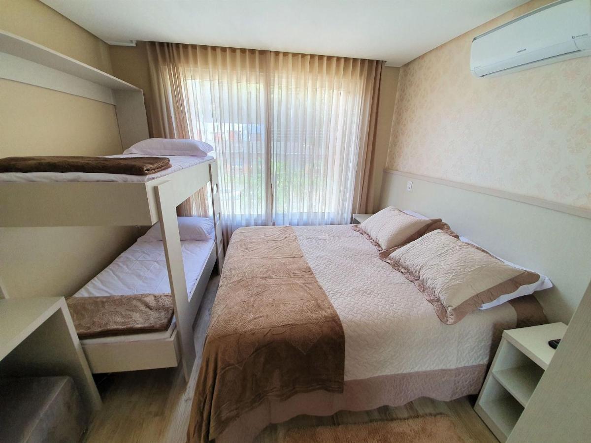Apto Luxo 800M R. Coberta | 2 Suites | Mobiliado Gramado Dış mekan fotoğraf