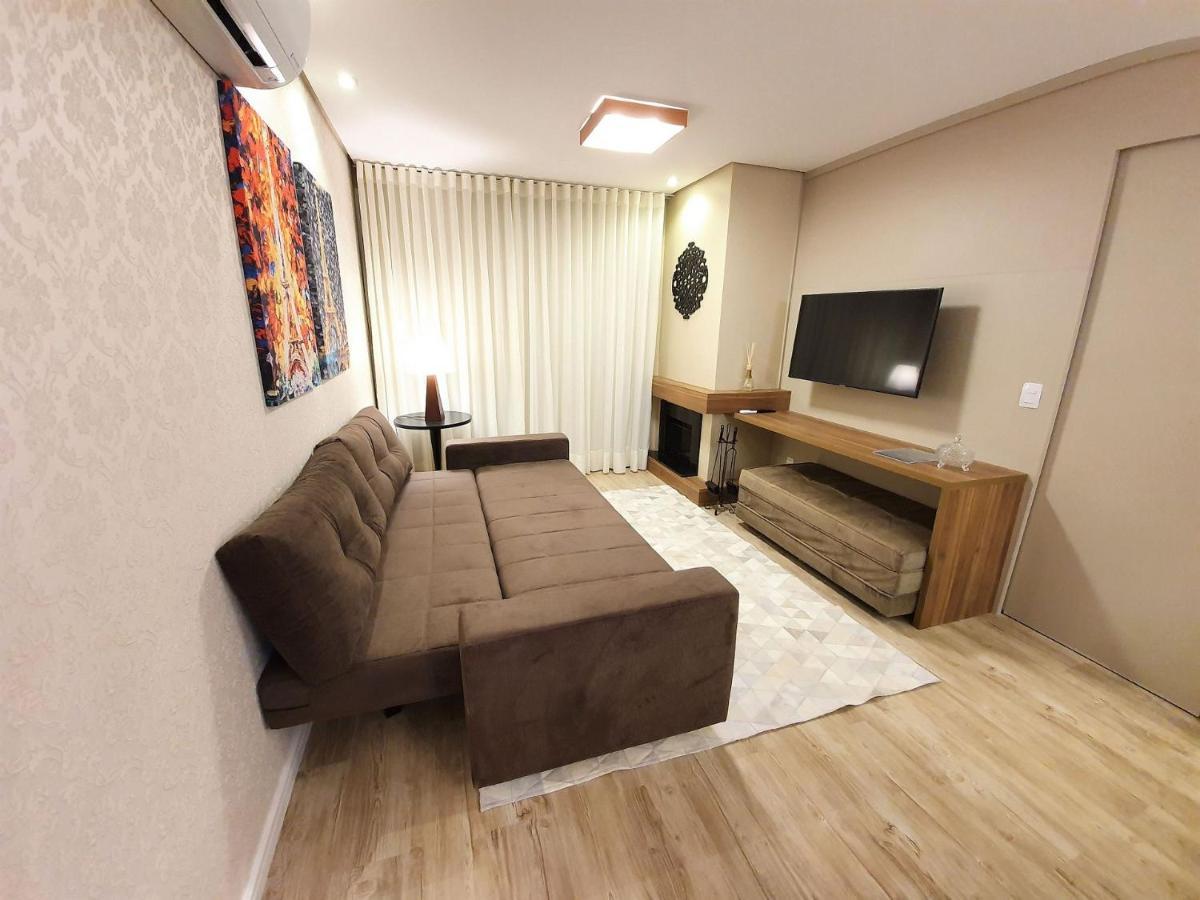 Apto Luxo 800M R. Coberta | 2 Suites | Mobiliado Gramado Dış mekan fotoğraf