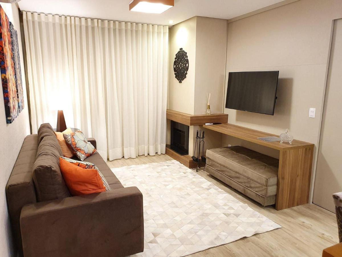 Apto Luxo 800M R. Coberta | 2 Suites | Mobiliado Gramado Dış mekan fotoğraf