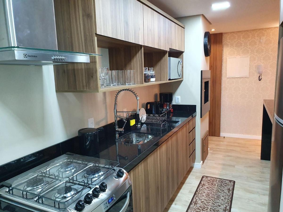 Apto Luxo 800M R. Coberta | 2 Suites | Mobiliado Gramado Dış mekan fotoğraf