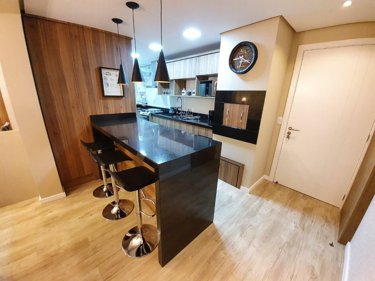Apto Luxo 800M R. Coberta | 2 Suites | Mobiliado Gramado Dış mekan fotoğraf