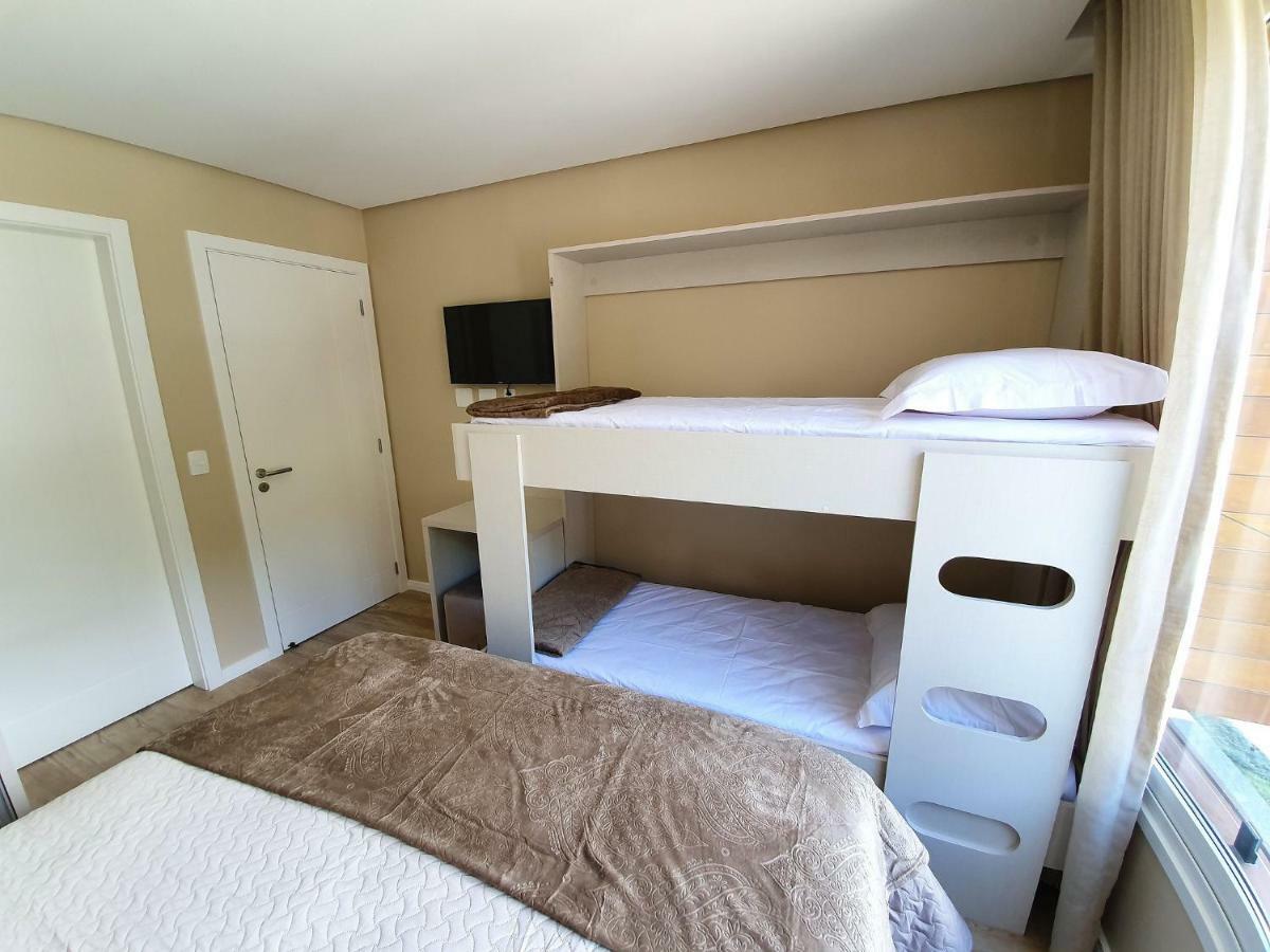 Apto Luxo 800M R. Coberta | 2 Suites | Mobiliado Gramado Dış mekan fotoğraf