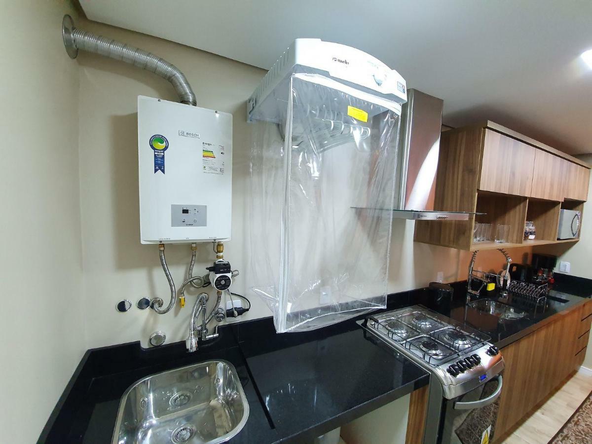 Apto Luxo 800M R. Coberta | 2 Suites | Mobiliado Gramado Dış mekan fotoğraf
