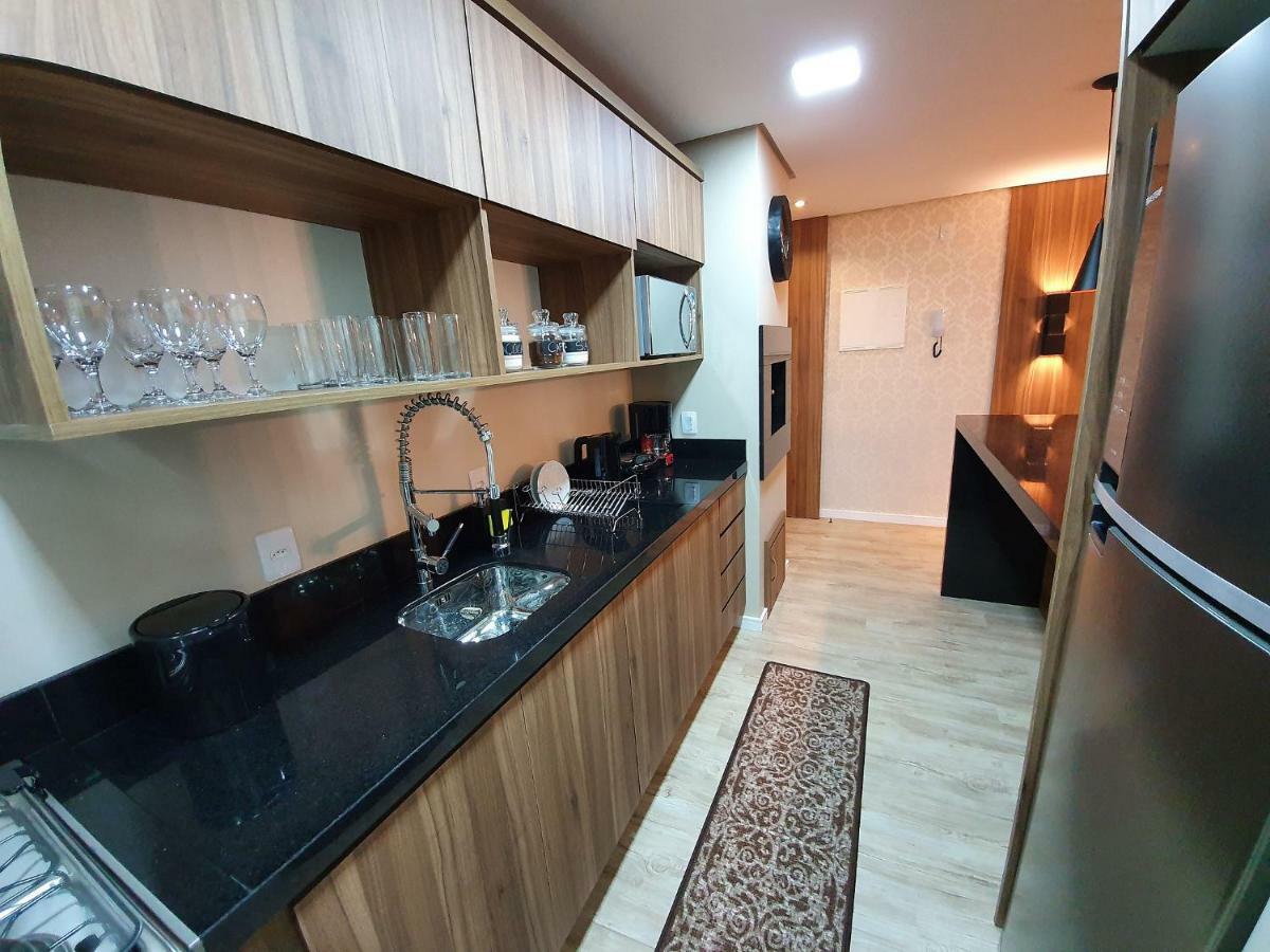 Apto Luxo 800M R. Coberta | 2 Suites | Mobiliado Gramado Dış mekan fotoğraf