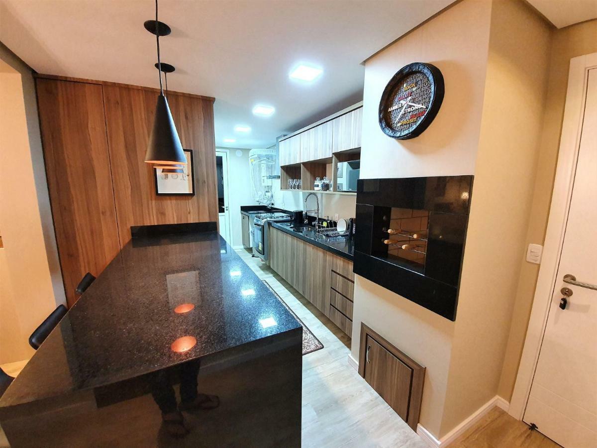 Apto Luxo 800M R. Coberta | 2 Suites | Mobiliado Gramado Dış mekan fotoğraf
