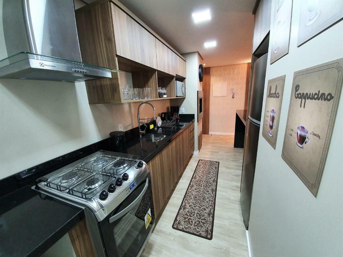 Apto Luxo 800M R. Coberta | 2 Suites | Mobiliado Gramado Dış mekan fotoğraf